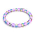 Orchid Fire | Silver | Mermaid Glass Bead Bracelet